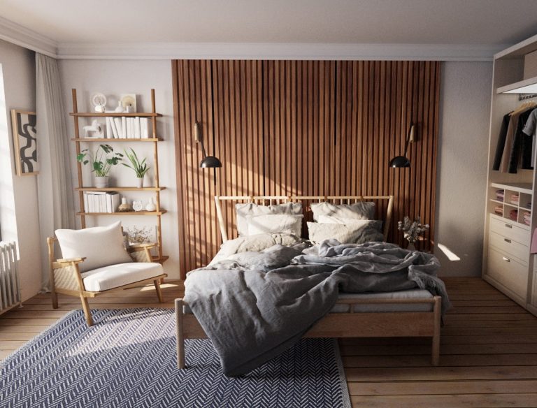 Add Dimension and Warmth Using Wood Slats for Interior Walls